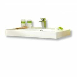 Keramikwaschtisch - weiß - 80 cm breit