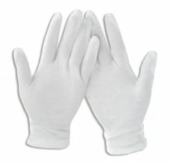 1 Paar Handschuhe - weiß - AZO frei