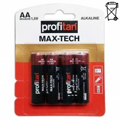 profitan 4er-Pack AA Mignon-Batterien - LR06 - Maxtech