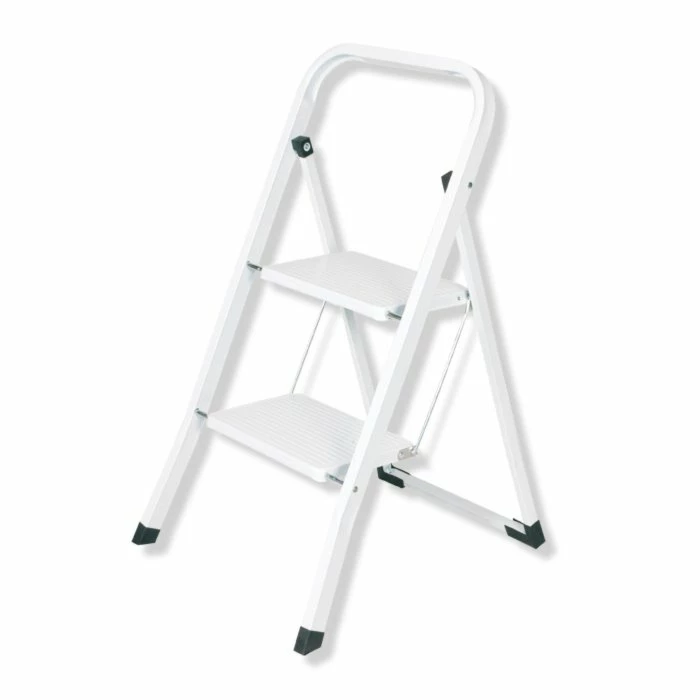 Klapptritt - weiß - klappbar 1 Klapptritt - weiß - klappbar
