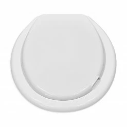 WC-Sitz - weiß - Kunststoff - 43x37 cm