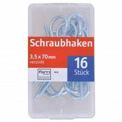 Schraubhaken - universal - 16 Stück