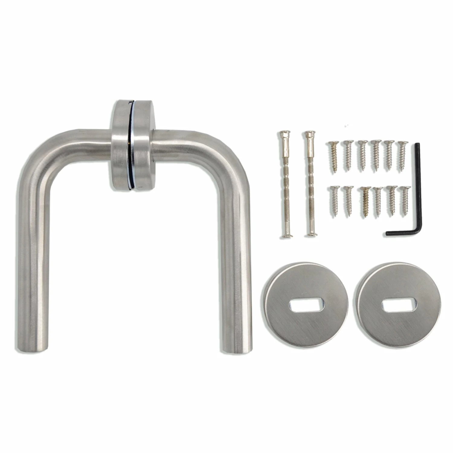 profitan Türdrücker-Garnitur - silber - Edelstahl - 13,5 cm 1 profitan Türdrücker-Garnitur - silber - Edelstahl - 13,5 cm