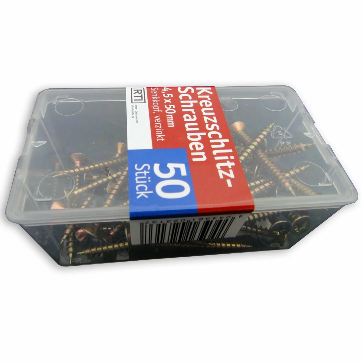 Kreuzschlitz-Schrauben - verzinkt - 50 Stück - 50 mm 1 Kreuzschlitz-Schrauben - verzinkt - 50 Stück - 50 mm