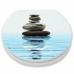 WC-Sitz - Steine - Hochglanz - Absenkautomatik