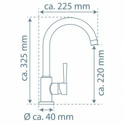 Küchenarmatur - graphit matt - Hochdruck - schwenkbar 5 Küchenarmatur - graphit matt - Hochdruck - schwenkbar -Baumarkt Verkaufsgeschäft 1059000602 03 1600Wx1600H