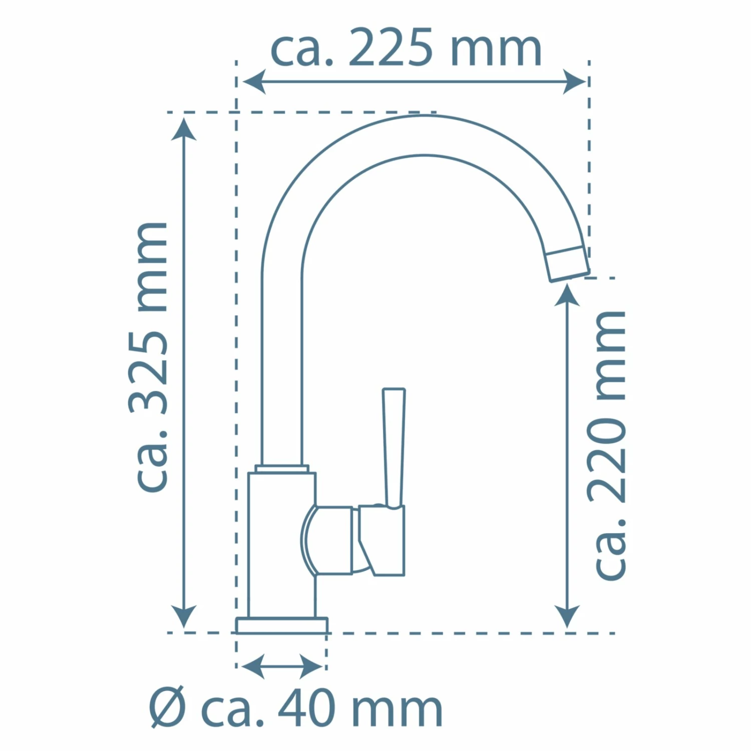 Küchenarmatur - schwarz matt - Hochdruck - schwenkbar 3 Küchenarmatur - schwarz matt - Hochdruck - schwenkbar – Bild 3