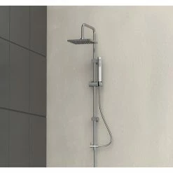 Duschbrause-Set - chrom - eckig - 99 cm -Baumarkt Verkaufsgeschäft 1059006600 04 1600Wx1600H