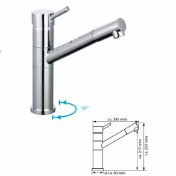 Küchenarmatur - Chrom - Hochdruck - ausziehbar 3 Küchenarmatur - Chrom - Hochdruck - ausziehbar -Baumarkt Verkaufsgeschäft 1059013900 02 1600Wx1600H
