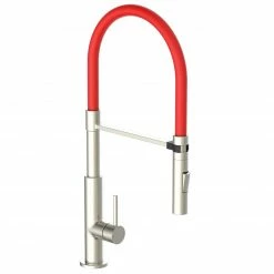 Küchenarmatur - silber - Hochdruck - mit Soft Touch-Schläuchen -Baumarkt Verkaufsgeschäft 1059027100 04 1600Wx1600H