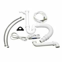 7-teiliges Küchen-Anschluss-Set - weiß