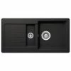 Einbauspüle - Nero - Cristalite - 86x43,5 cm