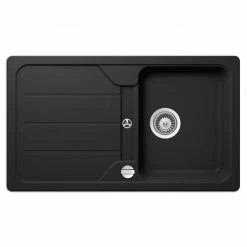 Einbauspüle - Nero - Cristalite+ - 86x50 cm