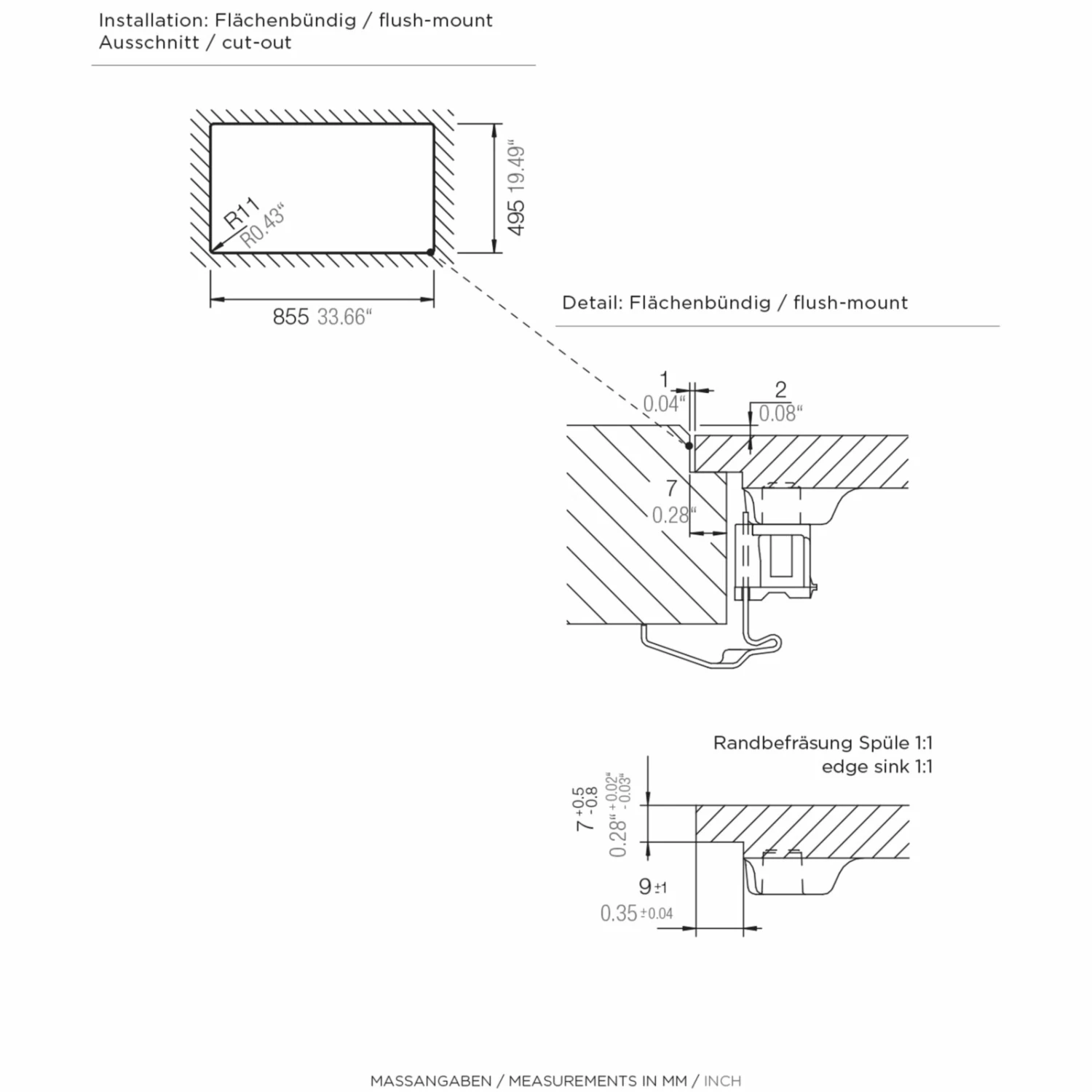Einbauspüle - Cristadur® - schwarz - Unterschränke ab 45 cm 4 Einbauspüle - Cristadur® - schwarz - Unterschränke ab 45 cm – Bild 4