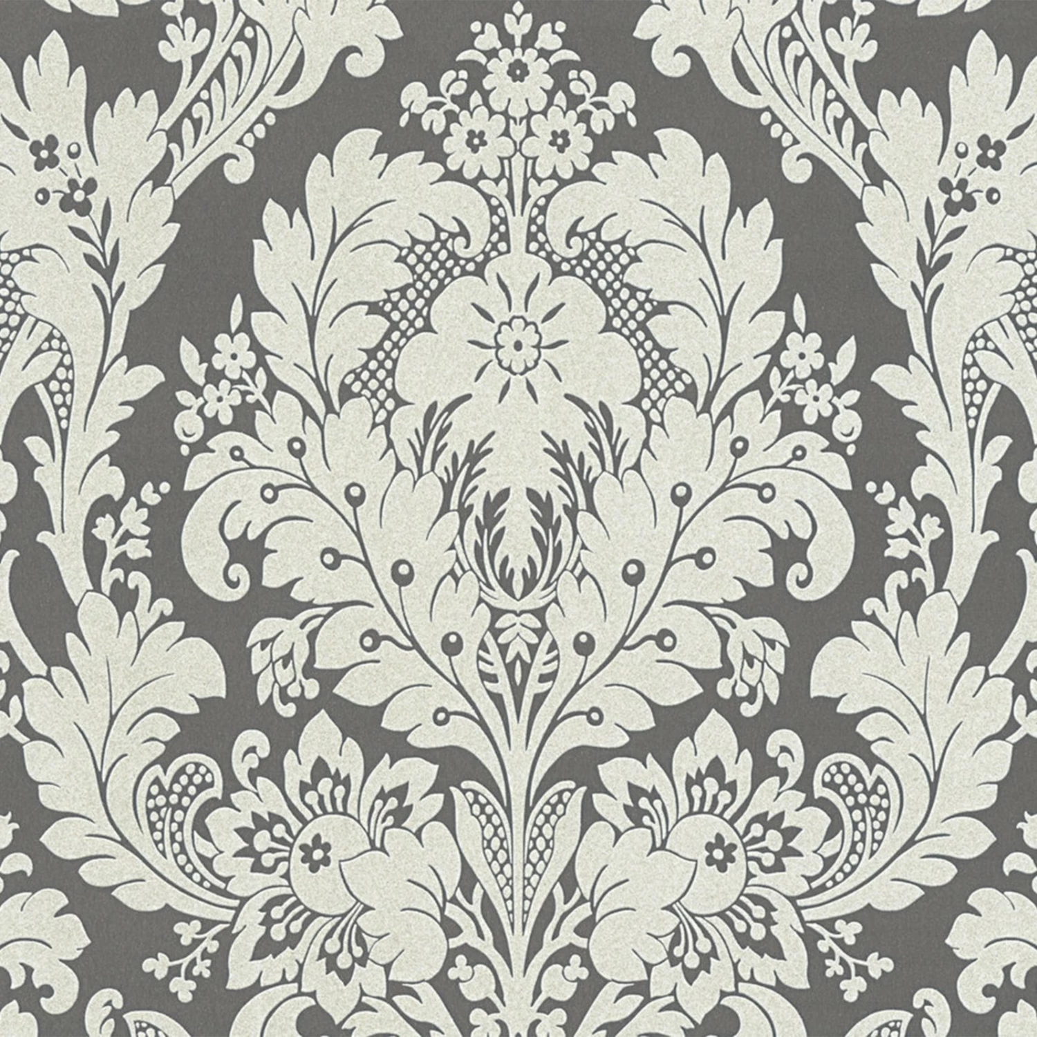 Vinyltapete KINGSTON - creme-grau metallic - 10 Meter 1 Vinyltapete KINGSTON - creme-grau metallic - 10 Meter