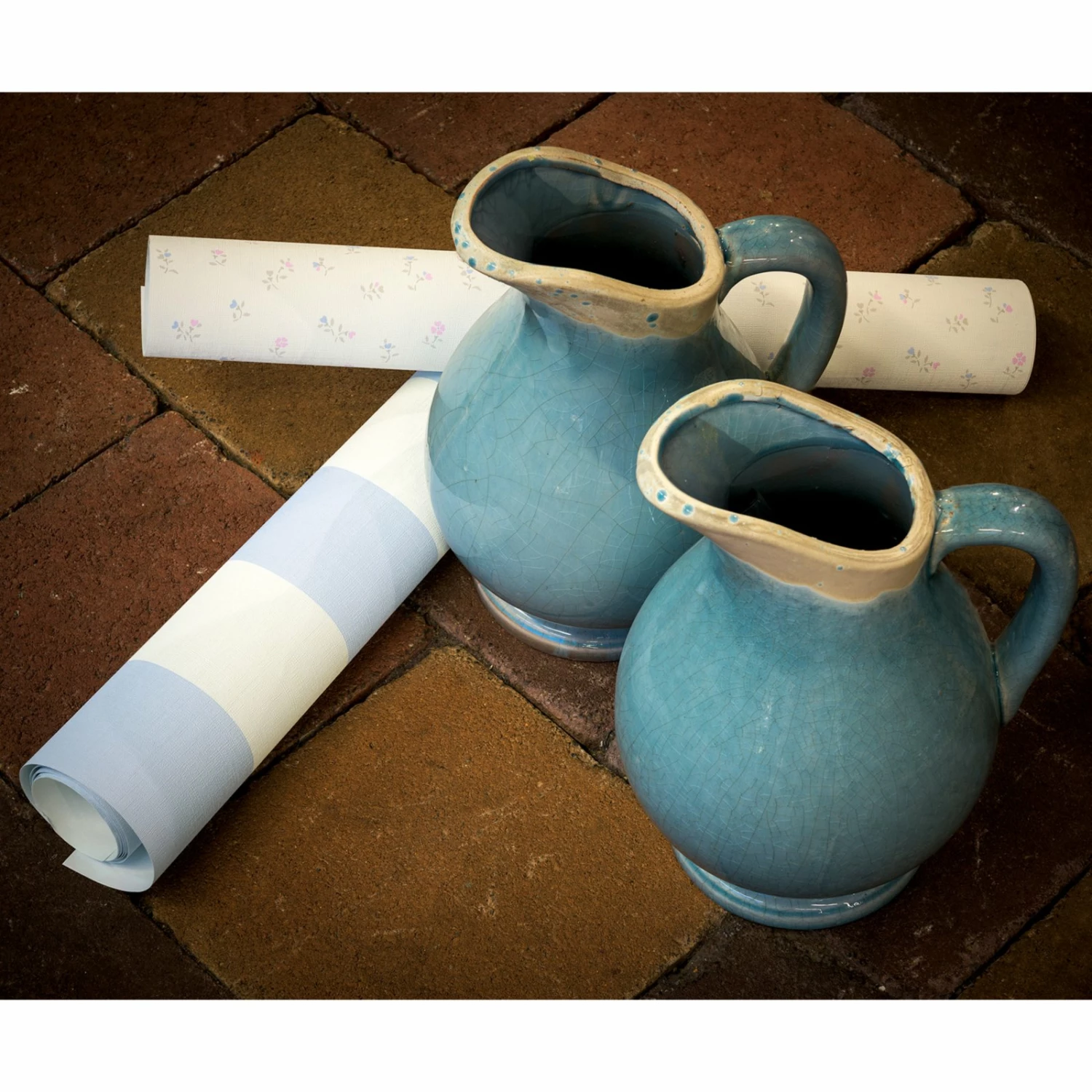 Vliestapete LIBERTÉ - blau-weiß - 10 Meter 2 Vliestapete LIBERTÉ - blau-weiß - 10 Meter – Bild 2