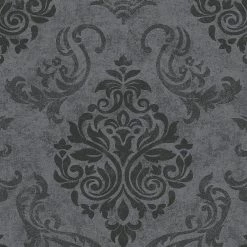 Vliestapete MEMORY 3 - schwarz- grau metallic - 10 Meter