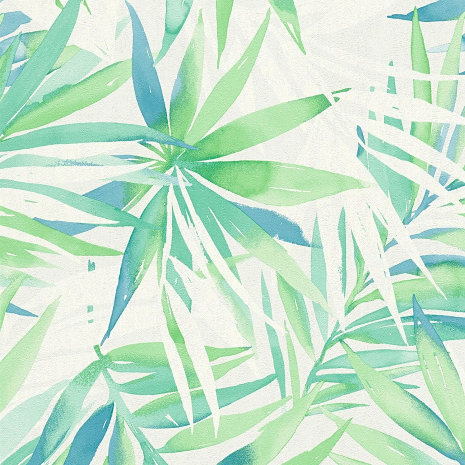 Vliestapete Designdschungel by Laura N.- blau-grün - 10 Meter 1 Vliestapete Designdschungel by Laura N.- blau-grün - 10 Meter