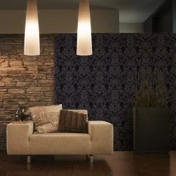 Vliestapete NEUE BUDE 2.0 - schwarz - Ornamente - 10 Meter -Baumarkt Verkaufsgeschäft 2002006503 05 1600Wx1600H