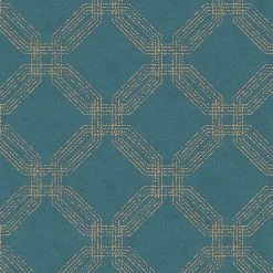 Vliestapete - Vintage - blau - 10 Meter