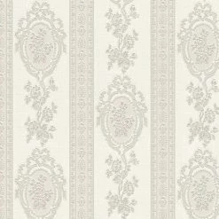 Papiertapete - Barock - creme - 10 Meter