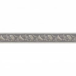 Vinyl-Borte - graubraun-gold - 8 cm