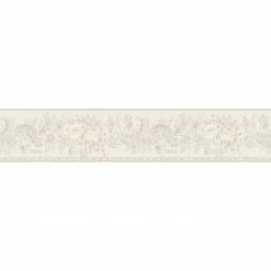 Vinyl-Borte ONLY BORDER - creme-silber - 5 cm