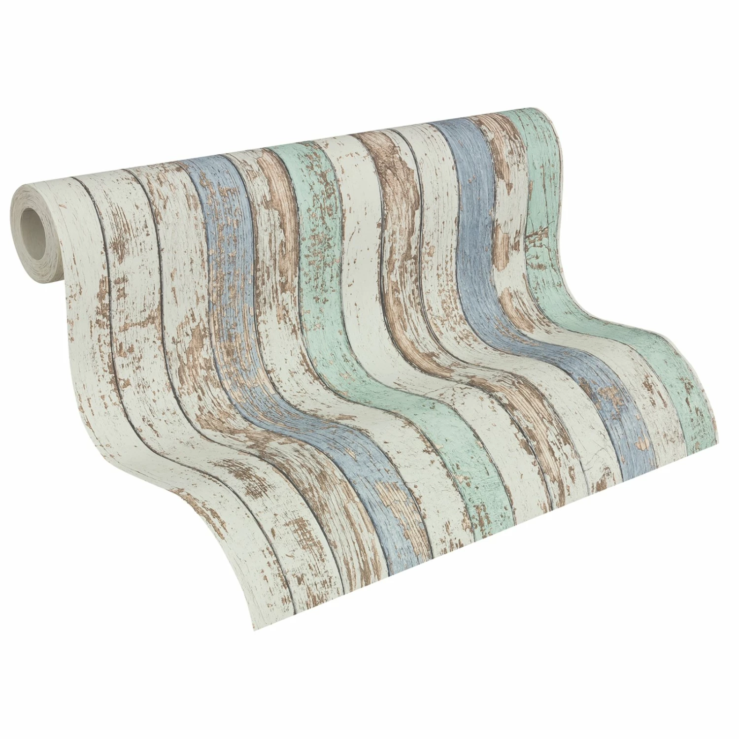 Vliestapete DEKORA NATUR 6 - Holz - blau-grün - 10 Meter 1 Vliestapete DEKORA NATUR 6 - Holz - blau-grün - 10 Meter