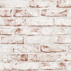 Vliestapete - STEINOPTIK - rot - 10 Meter