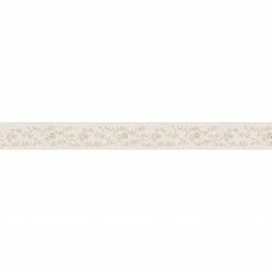 Vinyl-Borte - beige - Blumenranke - 5,30 cm