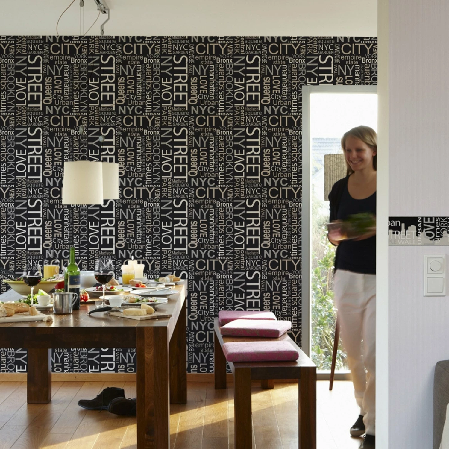 Papier-Borte BOYS & GIRLS 4 - grau metallic - New York - 13 cm 3 Papier-Borte BOYS & GIRLS 4 - grau metallic - New York - 13 cm – Bild 3