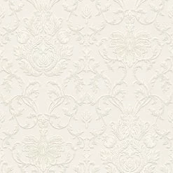 Vinyltapete - beige - Barockmuster - 10 Meter
