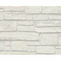 Vliestapete - grau - 10 Meter