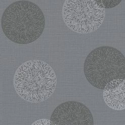 profitan Vliestapete - anthrazit - Kreise - 10 Meter