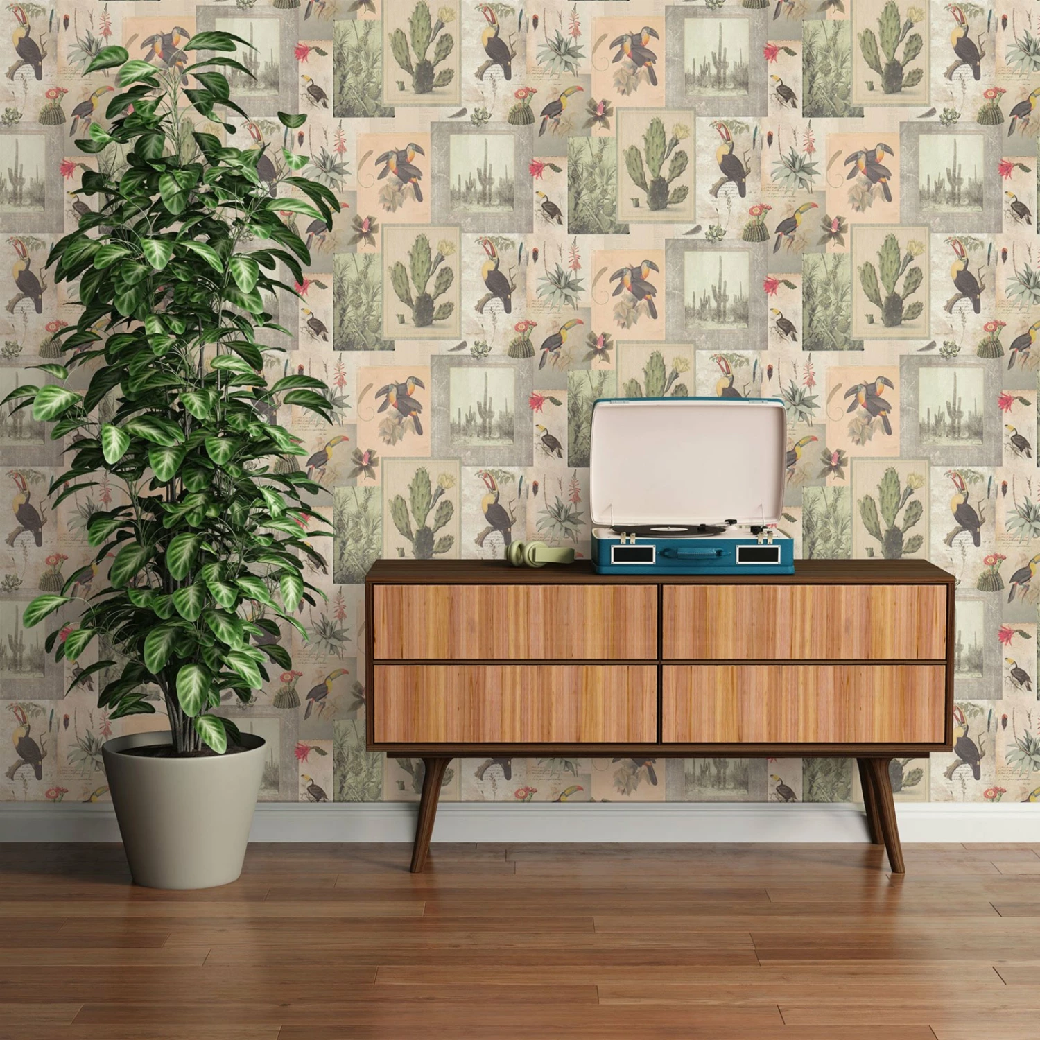 Vliestapete - Authentic Walls 2 - braun-beige-grün - 10 Meter 4 Vliestapete - Authentic Walls 2 - braun-beige-grün - 10 Meter – Bild 4