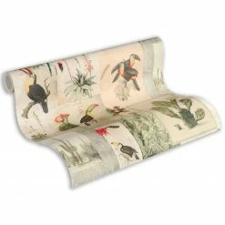 Vliestapete - Authentic Walls 2 - braun-beige-grün - 10 Meter