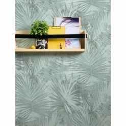 Vliestapete - floral - türkis-grün - 10 Meter -Baumarkt Verkaufsgeschäft 2002041501 04 1600Wx1600H