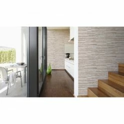 Vinyltapete DEKORA NATUR - beige-weiß - Naturstein - 10 Meter -Baumarkt Verkaufsgeschäft 2002046700 03 1600Wx1600H