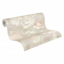 Vinyltapete Styleguide Natürlich - braun-creme-rot - 10,05 Meter