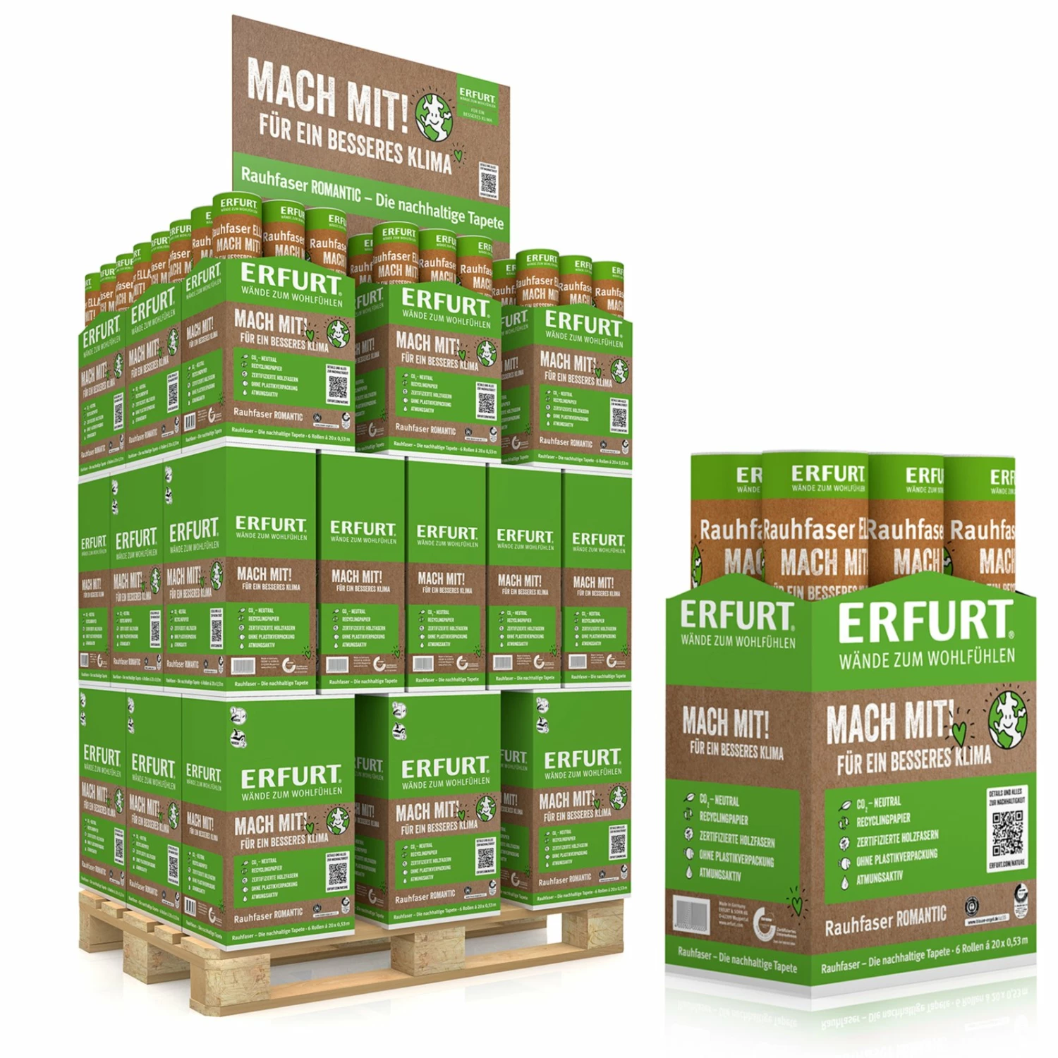 Erfurt Rauhfasertapete ELLA - weiß - Recycling-Papier - 20 Meter 8 Erfurt Rauhfasertapete ELLA - weiß - Recycling-Papier - 20 Meter – Bild 8