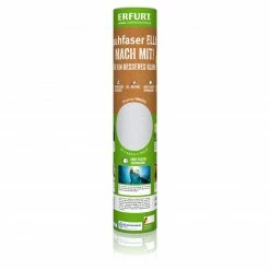 Erfurt Rauhfasertapete ELLA - weiß - Recycling-Papier - 20 Meter