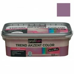 profitan Wandfarbe Trend Akzent Color - blaubeer-eis matt - 2,5 Liter