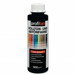 profitan Vollton- und Abtönfarbe - schwarz - 500 ml