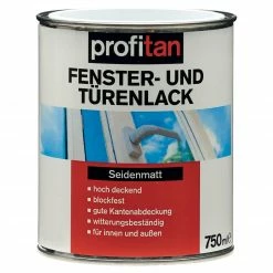 profitan Fenster- und Türenlack - weiß seidenmatt - 750 ml