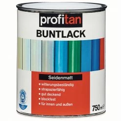 profitan Buntlack - reinweiß seidenmatt - 750 ml