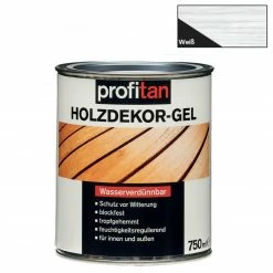 profitan Holzdekor-Gel - weiß - 750 ml