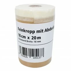 Feinkrepp mit Abdeckpapier - 20 Meter