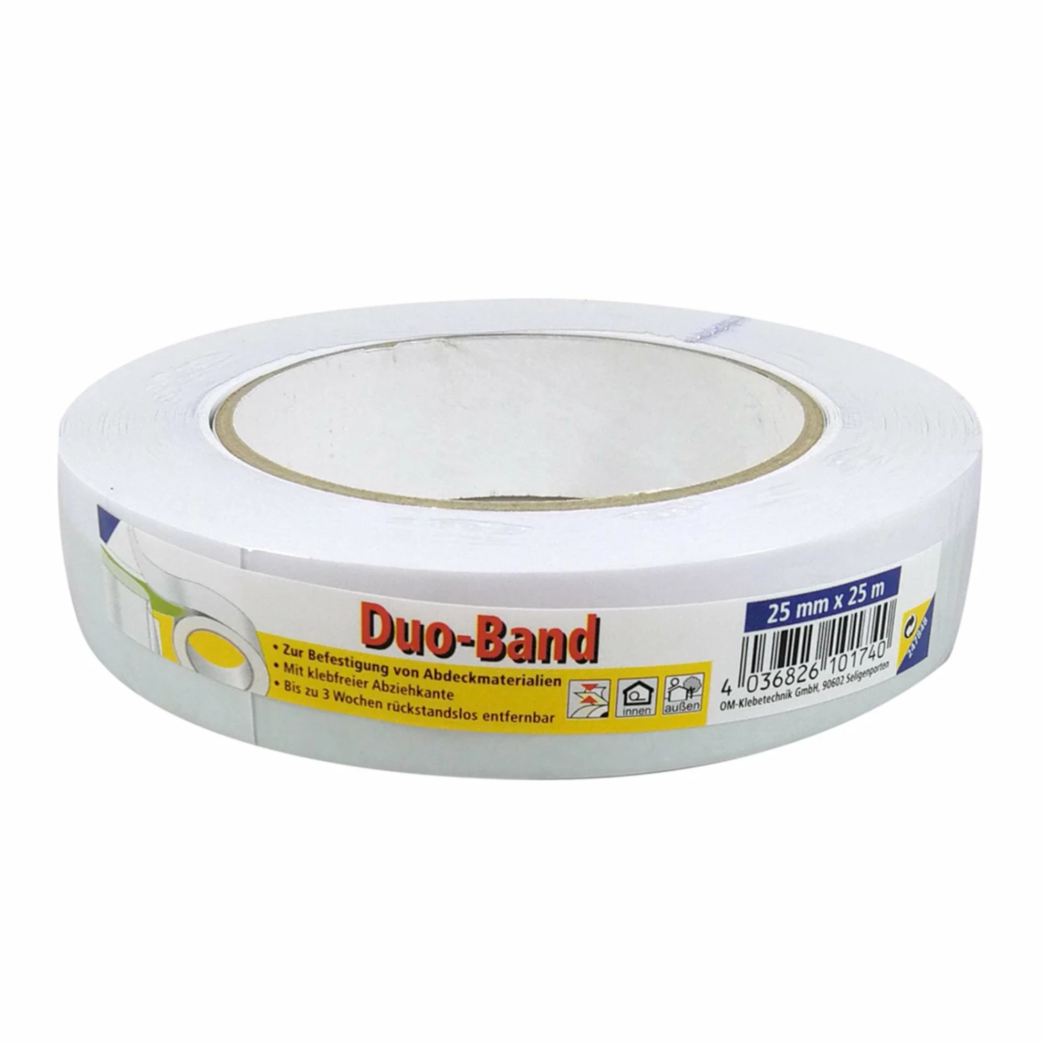 Duoband - Doppelseitiges Klebeband - 25 Meter 1 Duoband - Doppelseitiges Klebeband - 25 Meter
