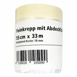 Feinkrepp mit Abdeckpapier - 33 Meter
