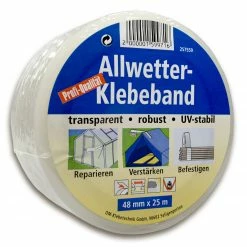 Allwetter-Klebeband - transparent - 25 Meter